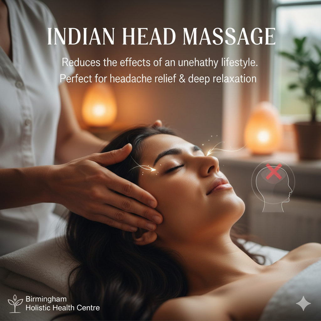 Indian head massage at Birmingham Holistic